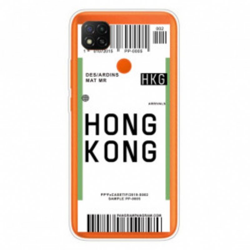 Kuori Xiaomi Redmi 9C Boarding Pass Hongkongiin