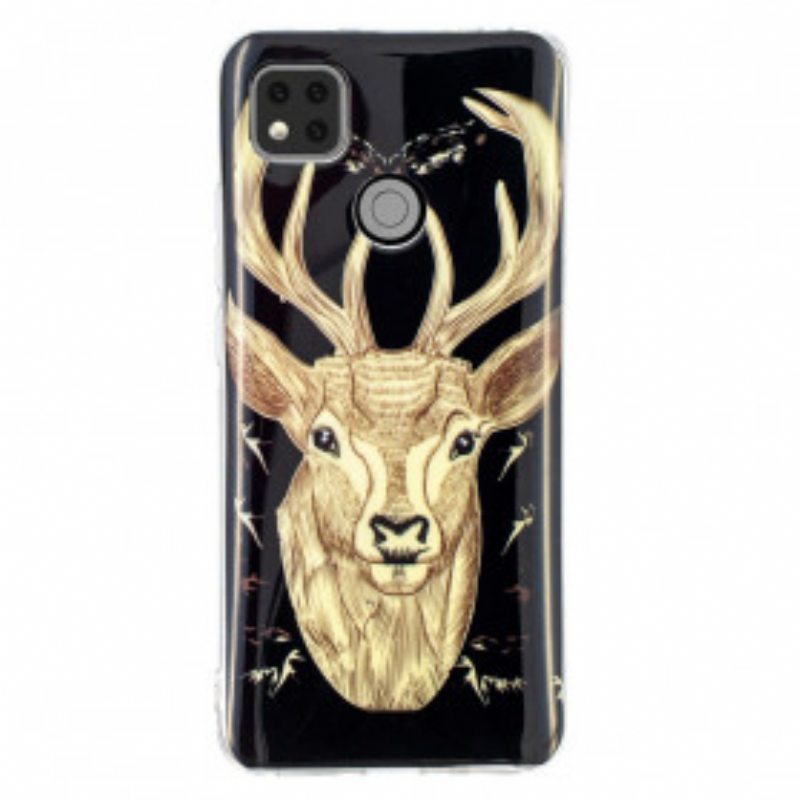 Kuori Xiaomi Redmi 9C Fluoresoiva Majestic Deer