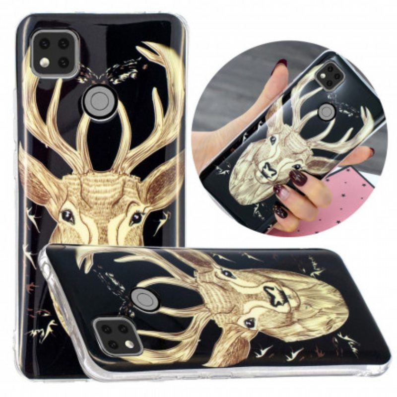 Kuori Xiaomi Redmi 9C Fluoresoiva Majestic Deer