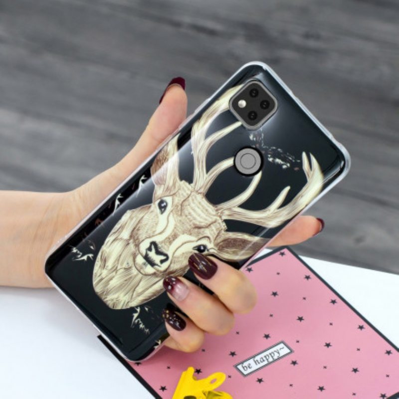 Kuori Xiaomi Redmi 9C Fluoresoiva Majestic Deer