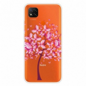 Kuori Xiaomi Redmi 9C Pinkki Puun Latva