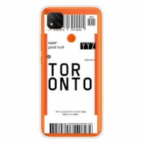 Kuori Xiaomi Redmi 9C Toronto Boarding Pass