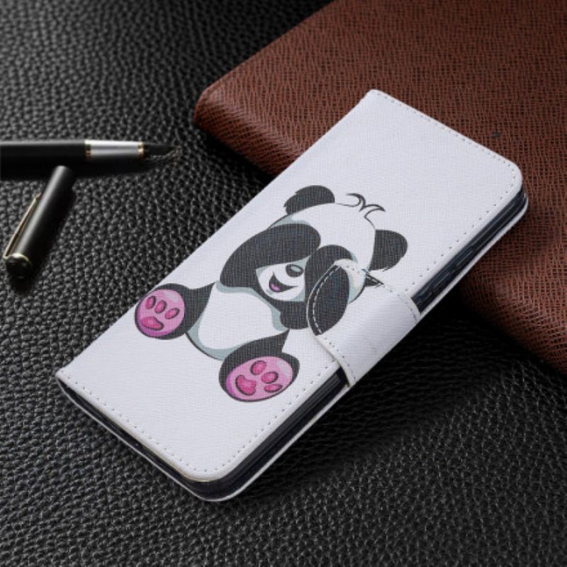 Nahkakotelo Xiaomi Redmi 9C Panda Hauskaa