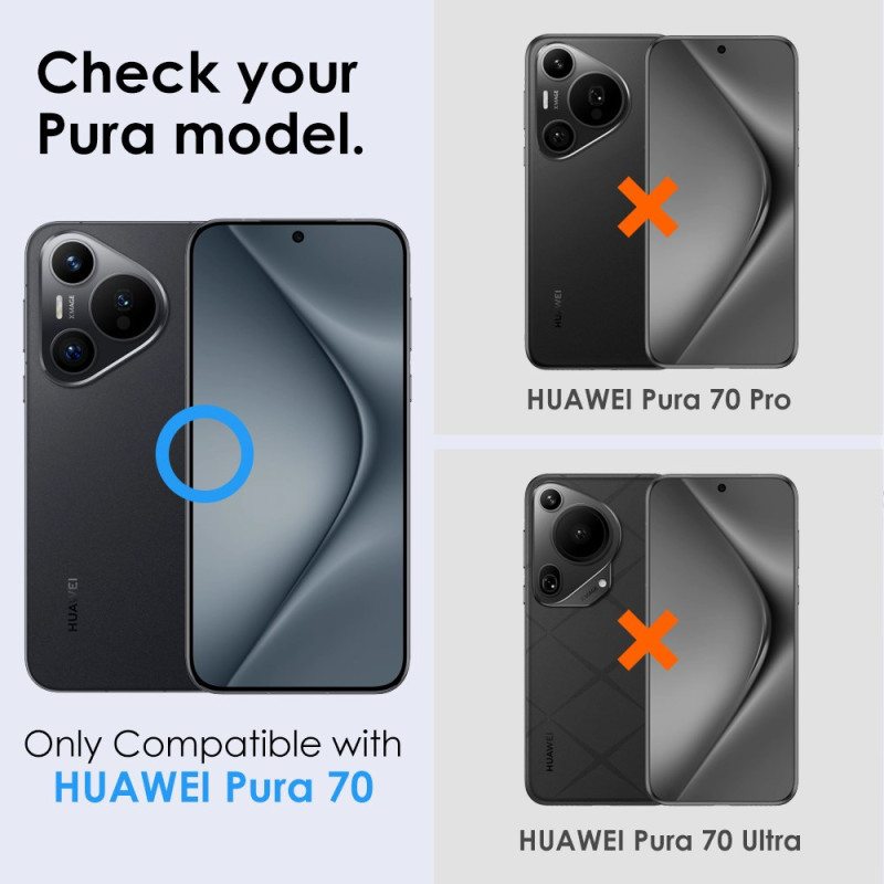 Huawei Pura 70 Linssinsuoja Metallirenkaalla Northjo