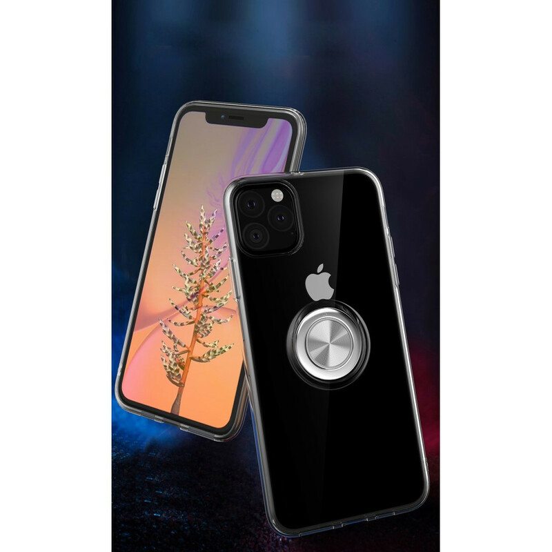 Case iPhone 11 Pro Max Läpinäkyvä Rengastuella