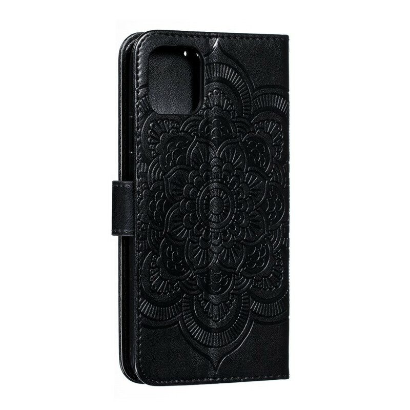 Kotelot iPhone 11 Pro Max Suojaketju Kuori Full Strap Mandala