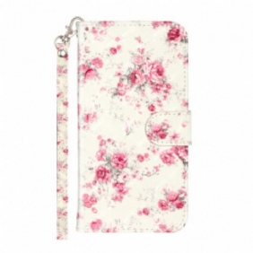 Kotelot iPhone 11 Pro Max Suojaketju Kuori Strap Light Spot Flowers