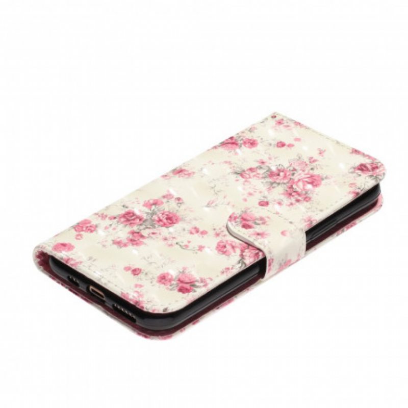 Kotelot iPhone 11 Pro Max Suojaketju Kuori Strap Light Spot Flowers