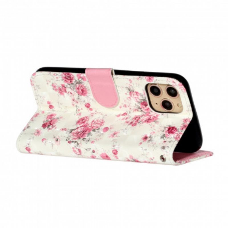 Kotelot iPhone 11 Pro Max Suojaketju Kuori Strap Light Spot Flowers