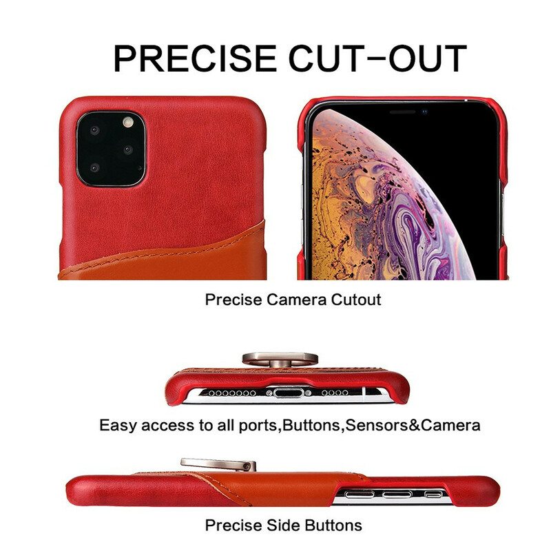 Kuori iPhone 11 Pro Max Fierre Shann Kortti- Ja Sormushaltija