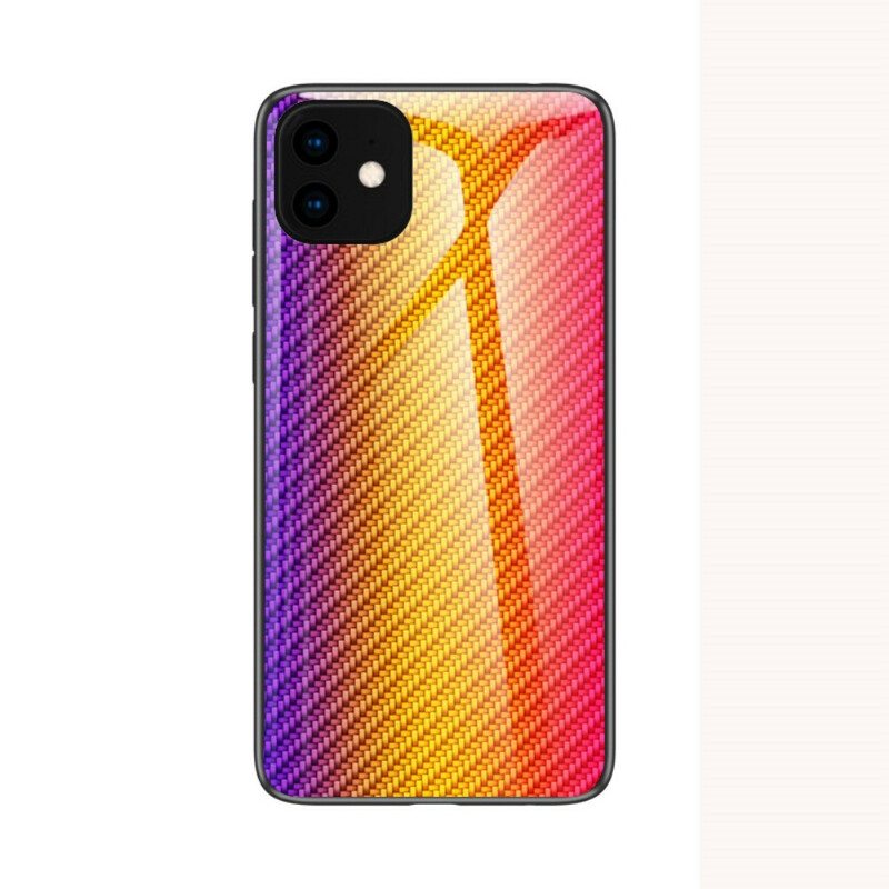 Kuori iPhone 11 Pro Max Karkaistua Hiilikuitulasia