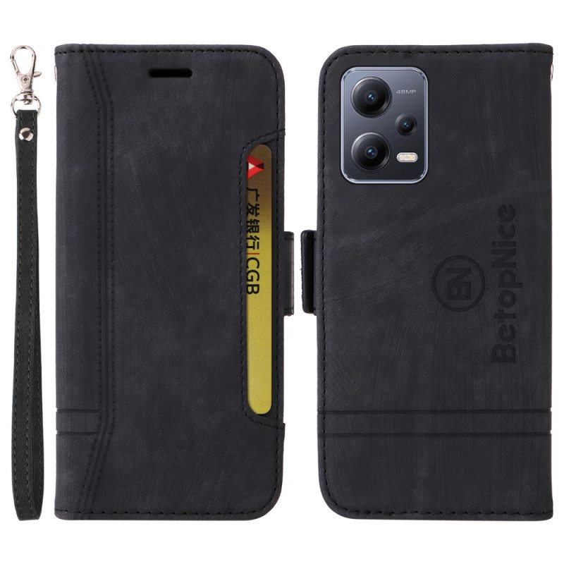 Flip Case Xiaomi Redmi Note 12 5G Betopnice Etukorttikotelo