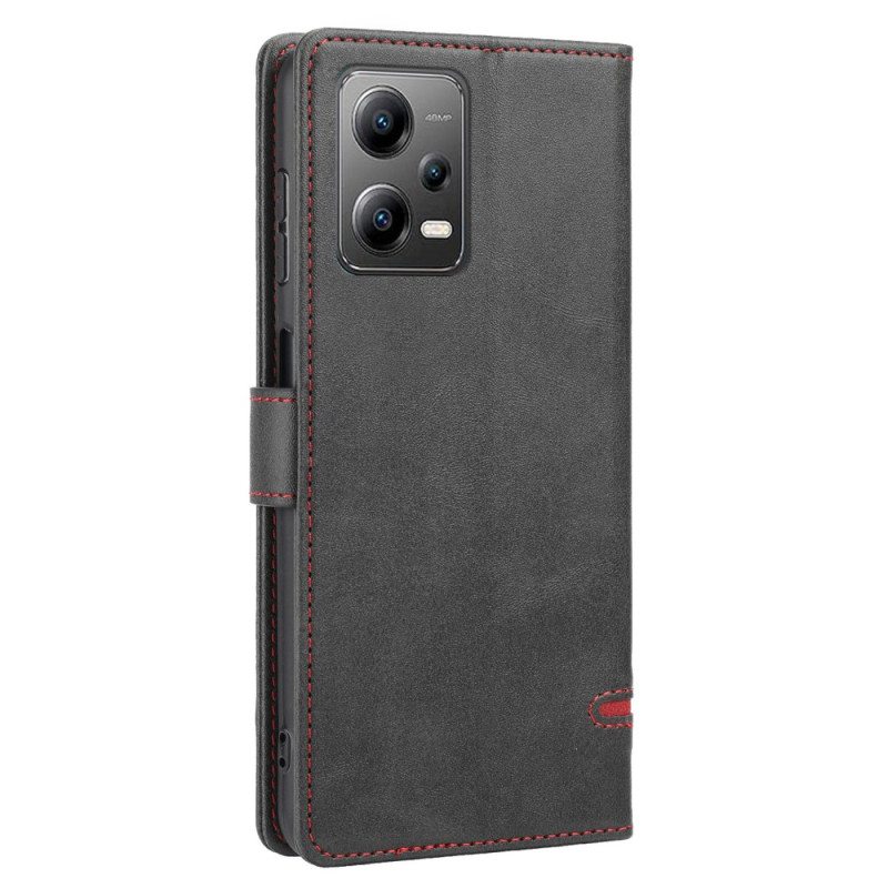 Kotelot Xiaomi Redmi Note 12 5G Line Leather Effect