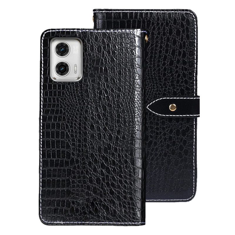 Flip Case Moto G73 5G Idewei Krokotiili