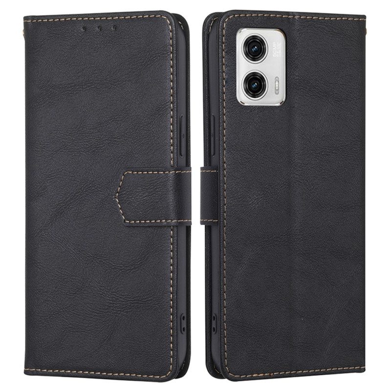 Flip Case Moto G73 5G Klassinen Rfid