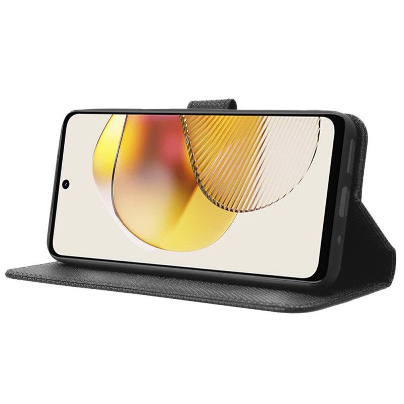 Kotelot Moto G73 5G Suojaketju Kuori Tyylikäs Strappy Faux Leather