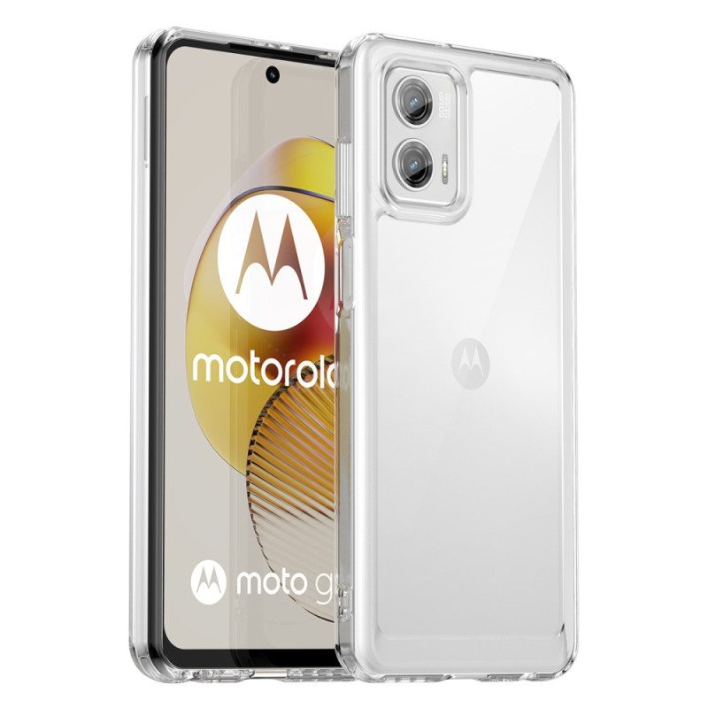 Kuori Moto G73 5G Läpinäkyvä Hybridi