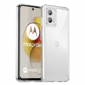 Kuori Moto G73 5G Läpinäkyvä Hybridi