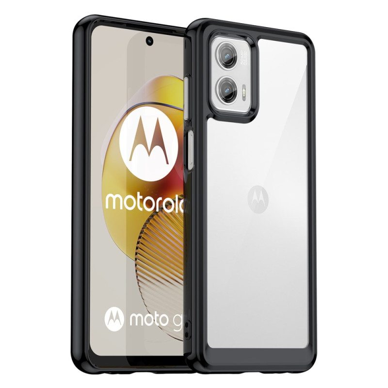 Kuori Moto G73 5G Läpinäkyvä Hybridi