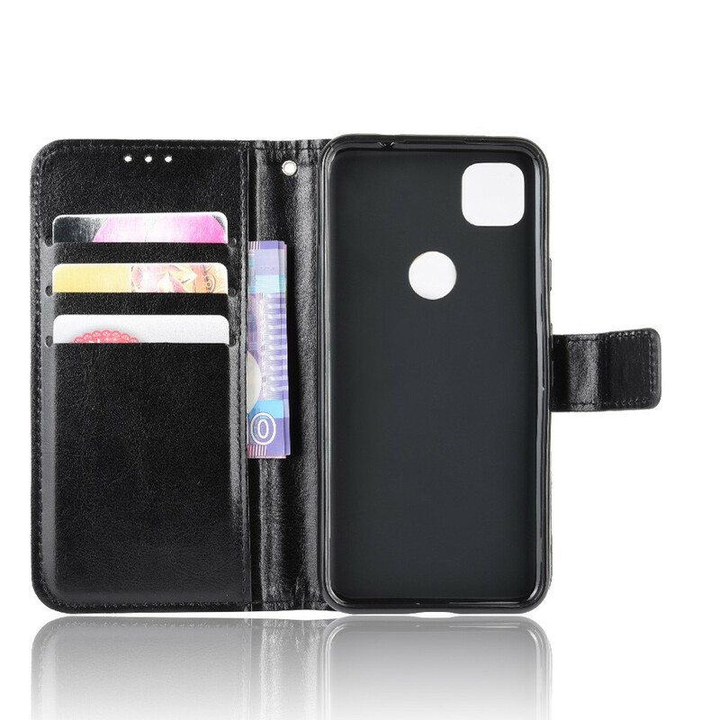 Flip Case Google Pixel 4A Näyttävä Keinonahka