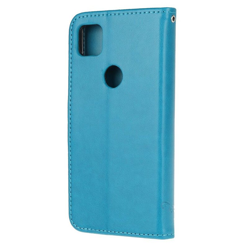 Flip Case Google Pixel 4A Perhosia Ja Kukkia