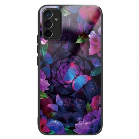 Case Samsung Galaxy M13 Butterflies Variation Karkaistu Lasi