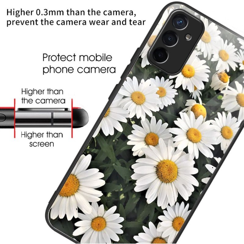 Case Samsung Galaxy M13 Karkaistu Lasi Daisies