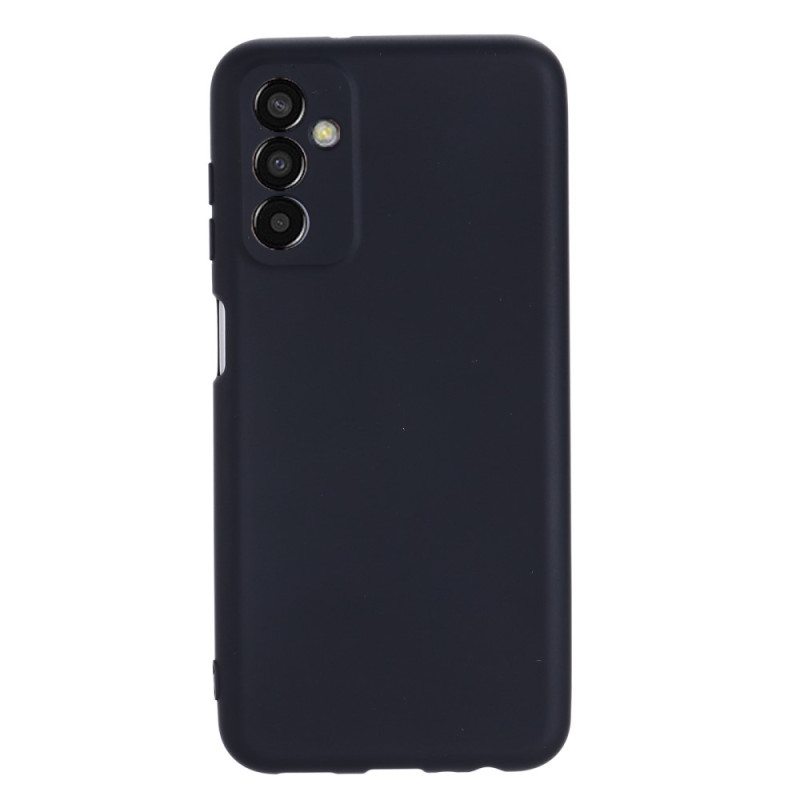 Case Samsung Galaxy M13 Nestemäinen Silikoni Kaulanauhalla