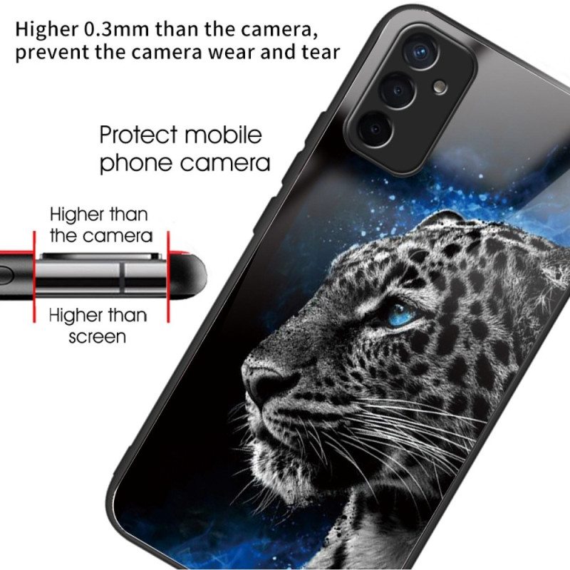 Case Samsung Galaxy M13 Tiger Karkaistu Lasi