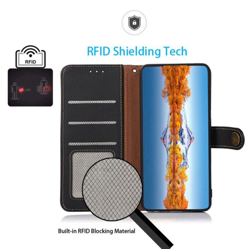 Kotelot Samsung Galaxy M13 Khazneh Rfid Aitoa Nahkaa