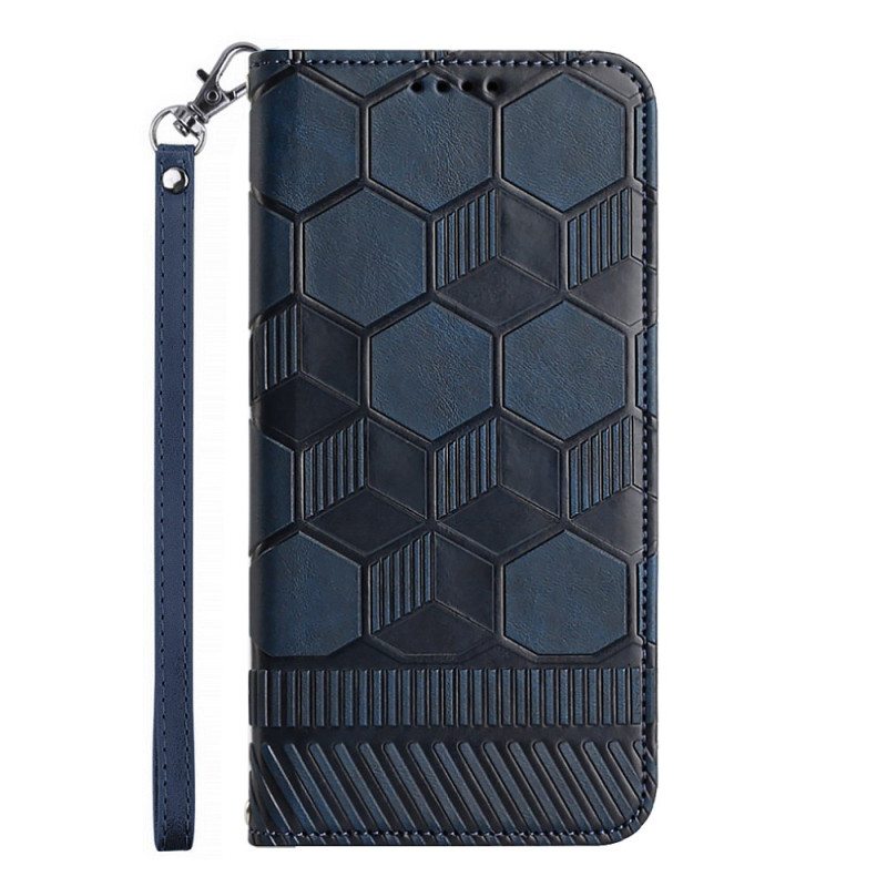 Flip Case Samsung Galaxy A54 5G Jalkapallon Kuvio