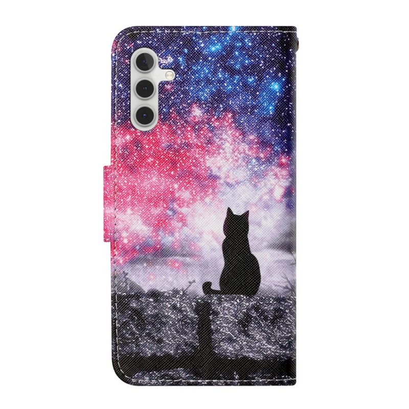 Kotelot Samsung Galaxy A54 5G Kattoikkuna Cat