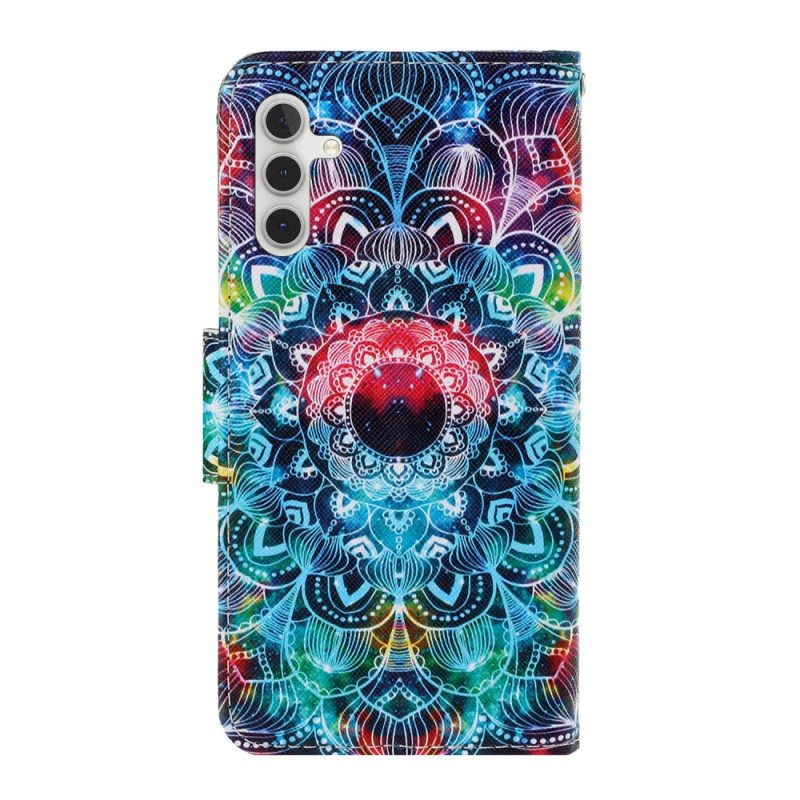 Kotelot Samsung Galaxy A54 5G Suojaketju Kuori Strappy Mandala