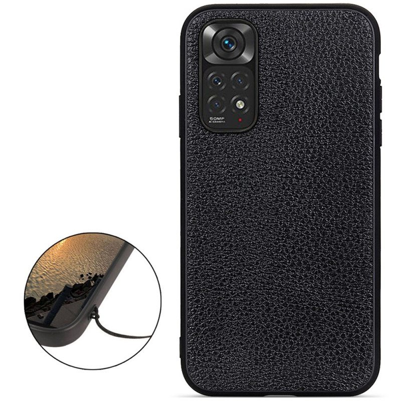 Case Xiaomi Redmi Note 11 / 11S Aitoa Litsi-nahkaa