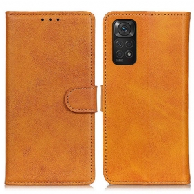 Flip Case Xiaomi Redmi Note 11 / 11S Retro Mattanahkaefekti