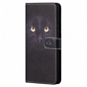 Kotelot Xiaomi Redmi Note 11 / 11S Suojaketju Kuori Strappy Black Cat Eyes