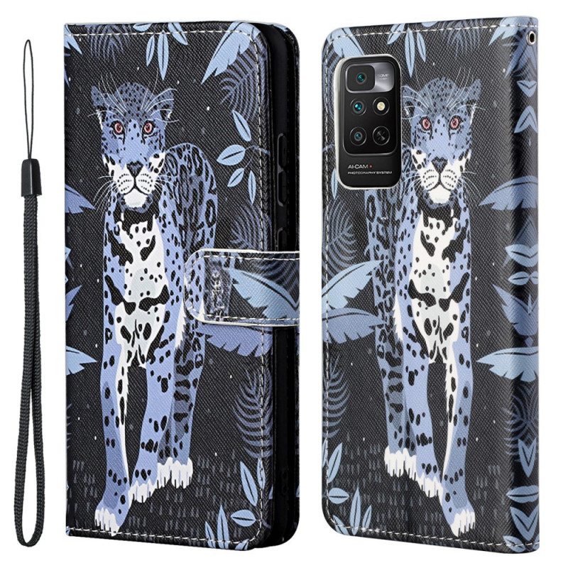 Kotelot Xiaomi Redmi Note 11 / 11S Suojaketju Kuori Strappy Leopard