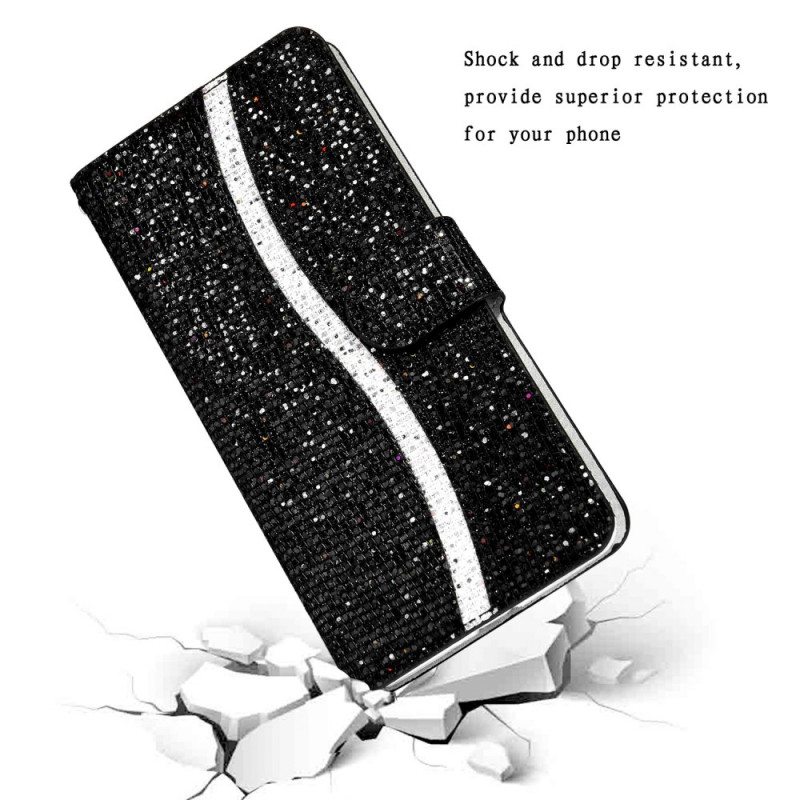 Flip Case Samsung Galaxy S22 Plus 5G Paljetteja S Design