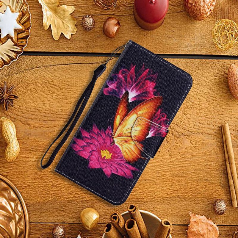 Kotelot Samsung Galaxy S22 Plus 5G Butterfly Ja Lotus