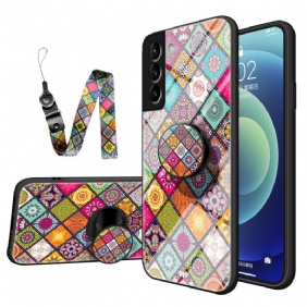 Kuori Samsung Galaxy S22 Plus 5G Patchwork Magneettipidike