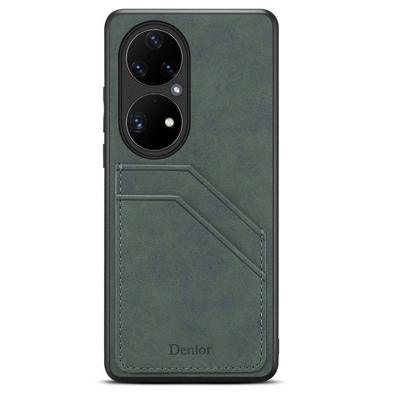 Kuori Huawei P50 Pro Denior Double Slot -korttikotelo