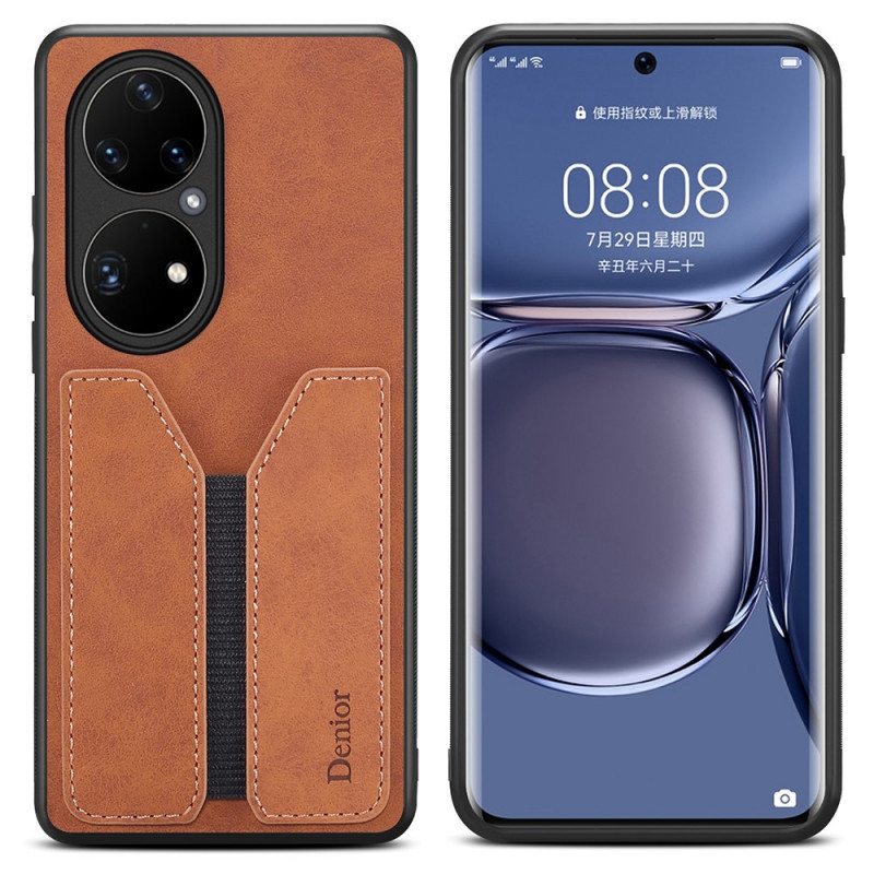 Kuori Huawei P50 Pro Denior Elastinen Korttikotelo