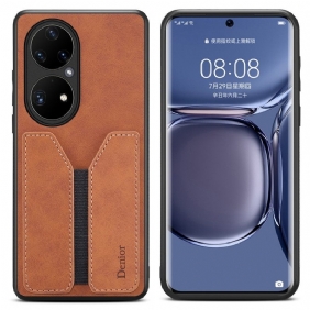 Kuori Huawei P50 Pro Denior Elastinen Korttikotelo