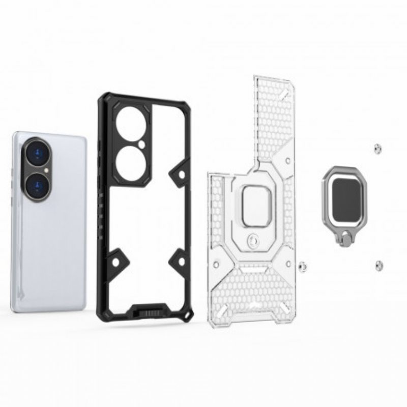 Kuori Huawei P50 Pro Honeycomb Resistant Hybrid