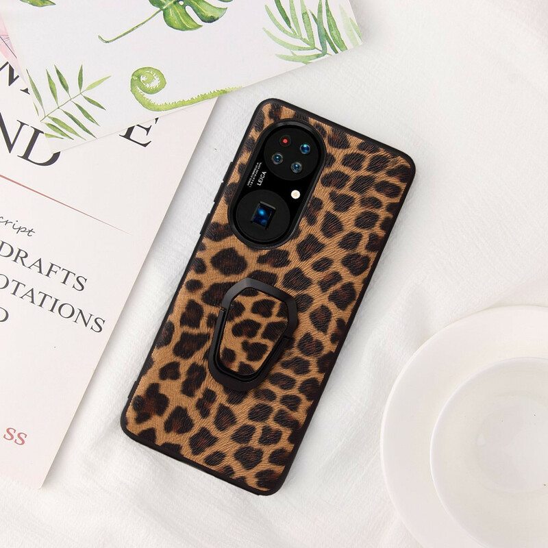 Kuori Huawei P50 Pro Leopard-tyylinen Rengastuki