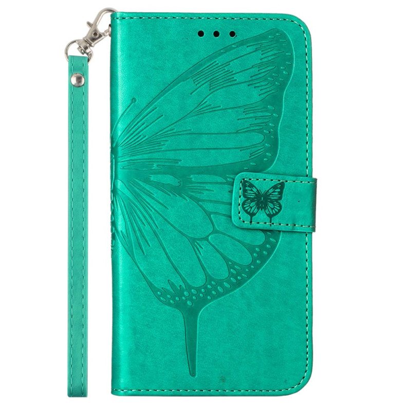 Kotelot Poco C61 Butterfly Art Hihnalla