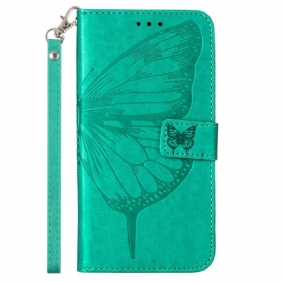 Kotelot Poco C61 Butterfly Art Hihnalla