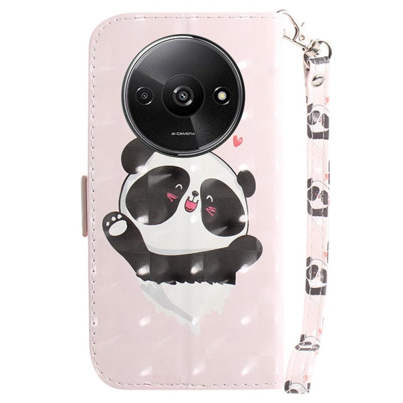 Kotelot Poco C61 Panda Love Hihnalla