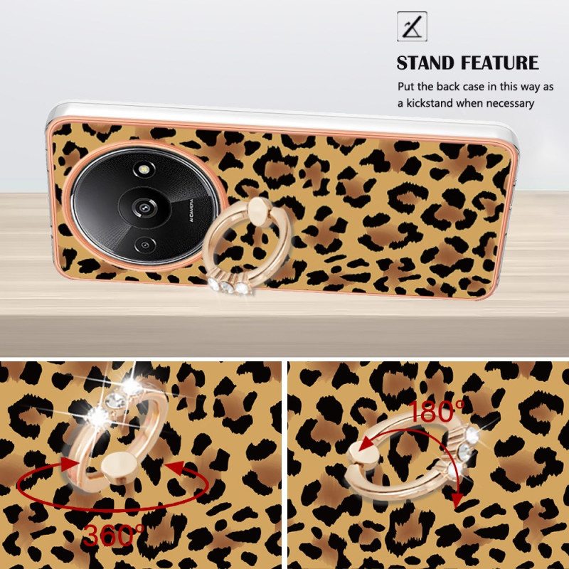 Kuori Poco C61 Leopardprinttisormusteline