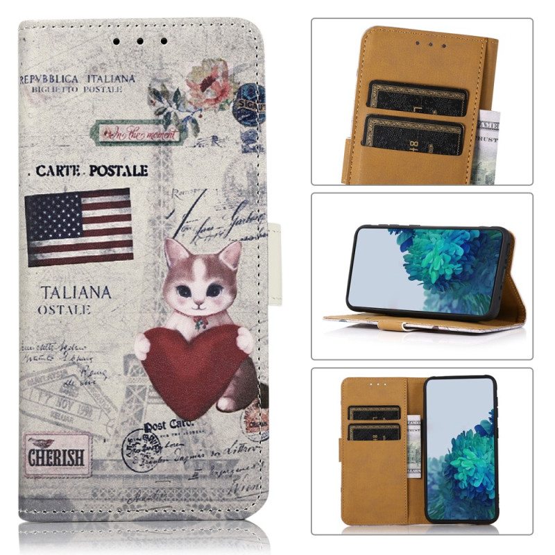 Kotelot Xiaomi Redmi Note 12 4G Traveller Cat